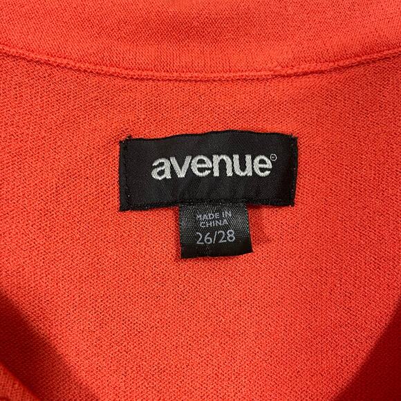 Avenue Women's Plus Size Orange Lightweight Sleeveless Sweater Vest - Size 26/28 - Picture 5 of 7